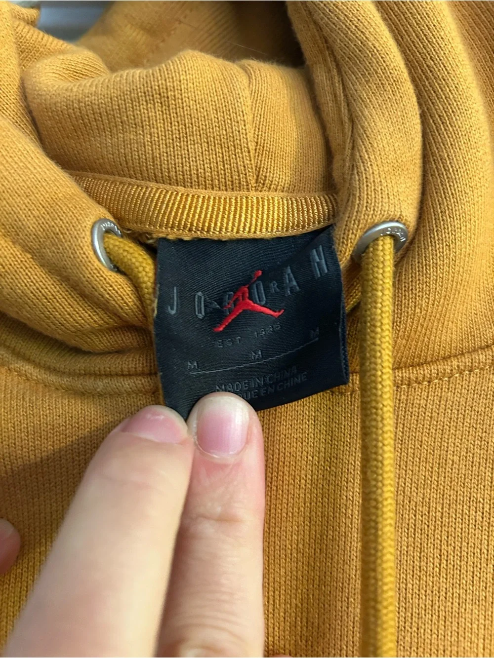 Jordan Men's Ochre Logo Pullover Hoodie